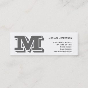 Chic Einzigartige White Business Card Mini Visitenkarte