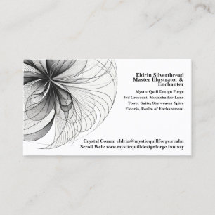 🌈 ‍ 💼 "Chic Elegance" Carte de visite profession