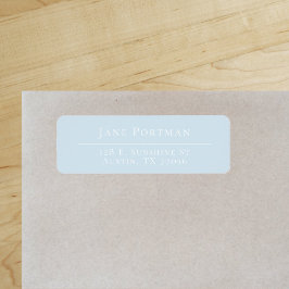 Chic Elegance Light Blue Rücksendeadresse