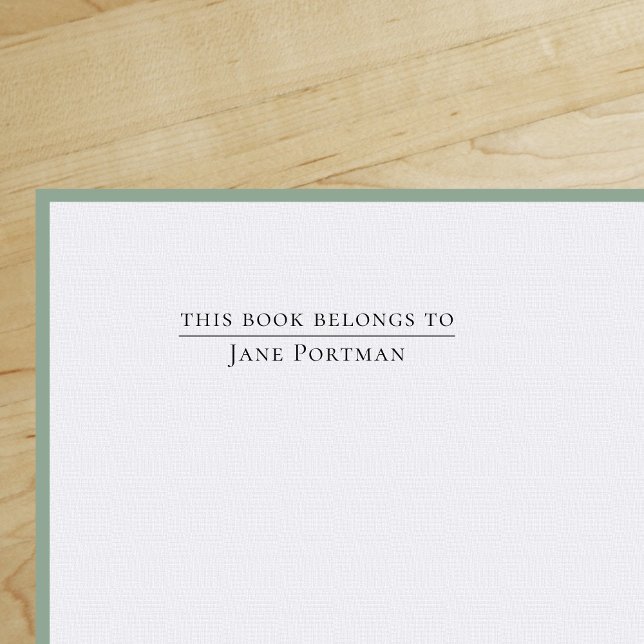 Chic Elegance | Modern | Dieses Buch gehört Permastempel ("Everyday is abundantly beautiful." 
Sincerely Best Wishes from Lucky Design World)