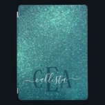 Chic Elegant Aquamarin Blue Funkelnd Glitzer Monog iPad Pro Hülle<br><div class="desc">Dieses elegante und schicke Design ist perfekt für die stilvolle und trendige Mode. Es verfügt über ein Imitat gedruckt funkelnd aquamarinen blauen Glitzer Druck. Es ist hübsch, mädchenhaft, glamourös und modern. Passen Sie dieses Design einfach mit Ihrem eigenen personalisierten Monogramm Familiennamen und/oder Initialnamen an. ***WICHTIGE HINWEIS FÜR DESIGN: Für individuelle...</div>