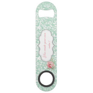 Chic Elegant Damask, Rose, Message Motivationnel