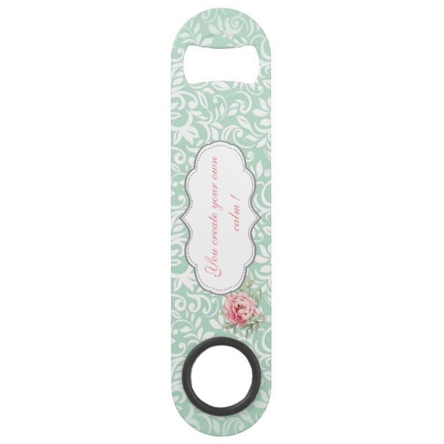 Chic Elegant Damask, Rose, Message Motivationnel (Devant)