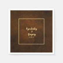 Chic Elegant Dark Brown Textured