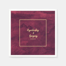 Chic Elegant Dark Burgund Wasserfarben Stil