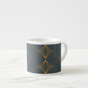Chic, elegant, einfach geometrisch gegliedert espressotasse