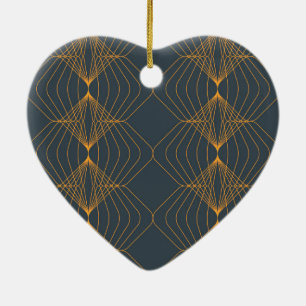 Chic, elegant, einfach geometrisch gegliedert keramik ornament