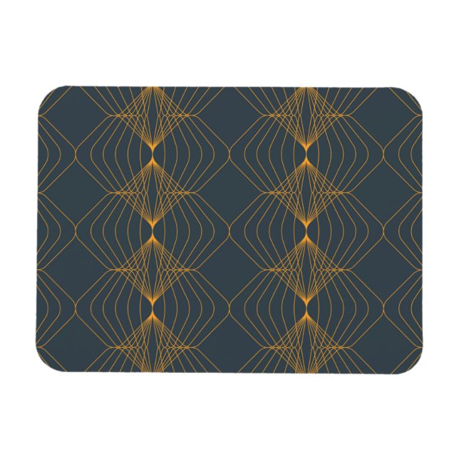 Chic, elegant, einfach geometrisch gegliedert magnet (Horizontal)