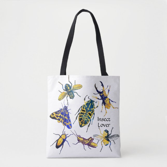 Chic Elegant Entomology Insect Lover Tasche (Vorderseite)