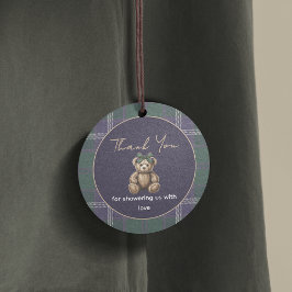 Chic elegant Fancy Girl Bear Theme favor tag Geschenkanhänger