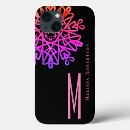 Chic Elegant Holografie Pink Verziert Mit Monogram Case-Mate iPhone Hülle