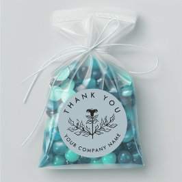 Chic Elegant Lily ORDER DANKE SIE CUSTOM Runder Aufkleber