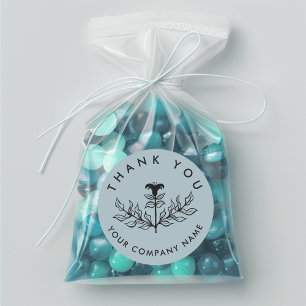 Chic Elegant Lily ORDER DANKE SIE CUSTOM Runder Aufkleber