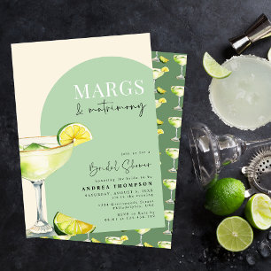 Chic Elegant Margs and Matrimont Brautparty Einladung