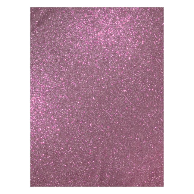 Chic Elegant Plum Lila Funkelnd Glitzer Tischdecke (Vorderseite)