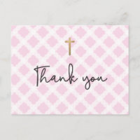 Chic Elegant Rosa Imitate Gold Cross Erste Kommune