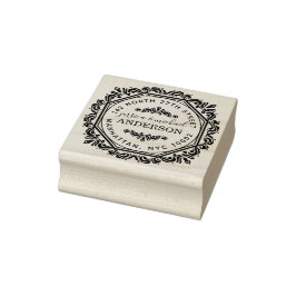 Chic Elegant Stilvolle Verheiratete Couple Rücksen Gummistempel