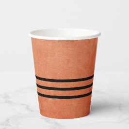Chic Elegante Burnt Orange Museo Cantonale d'Arte Pappbecher