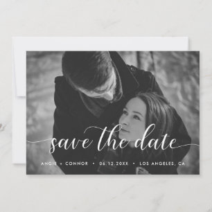 Chic Elegante Foto-Karte Save The Date
