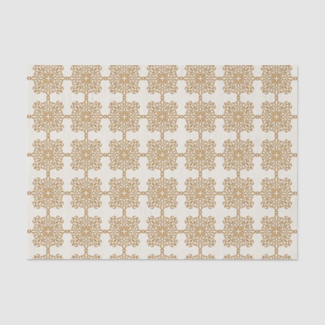Chic Elegante Gold Barock Seidenpapier (Vorderseite)