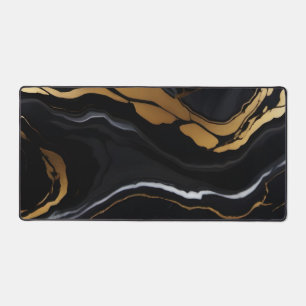 Chic Elegante, goldgelbe Imitate Marmor Schreibtischunterlage