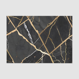 Chic Elegante, goldgelbe Imitate Marmor Seidenpapier
