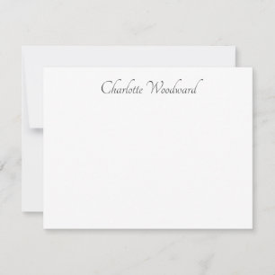 Chic Elegante Script Personalisiert Note Card Mitteilungskarte
