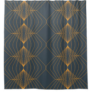 Chic, elegantes, einfaches geometrisches Muster Duschvorhang