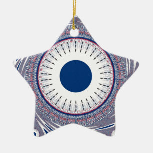 Chic Energetic Eye Design: Ein mesmerisierendes Mu Keramikornament