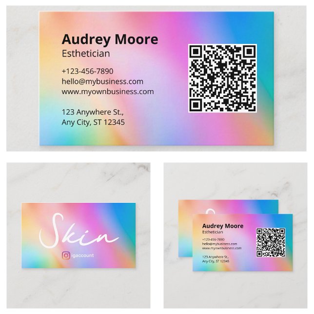 Chic Esthetician Visitenkarte (Chic Esthetician Business Card
)