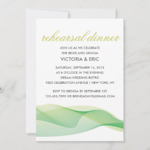 CHIC ETHEREAL RÉPÉTITION DÎNER INVITATION