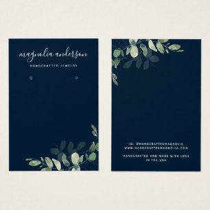 Chic Eucalyptus Boucles d'oreilles Bijoux Carte d'