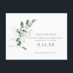 Chic Eukalyptus Greenerity Wedding Save the Date Ankündigungspostkarte<br><div class="desc">Dieses schicke Eukalyptus-Grün ist perfekt für Ihre besondere Ankündigung! Und das Postkartenformat macht es so einfach!</div>