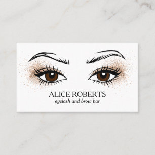 Chic Eyelash Extension Brow Bar macht Künstler Visitenkarte
