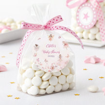Chic Fairy Princess Baby Shower Stickers