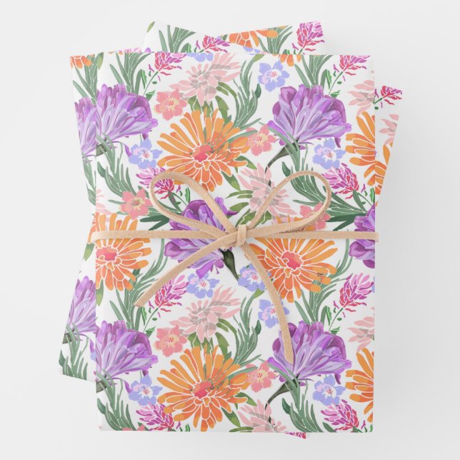 Chic farbenfroh geschenkpapier set (Beispiel)