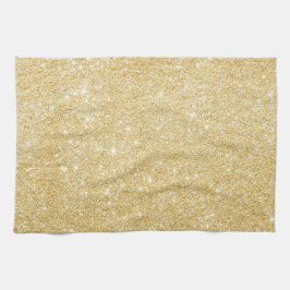 Chic Faux Gold Parties scintillant Serviette de cu