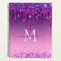 Chic Faux Parties scintillant violet foncé Lecteur