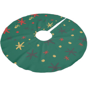 Chic Festive Vintage Weihnachtsbaum Feiertag Polyester Weihnachtsbaumdecke