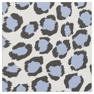 Chic fett hellblau-cheetah-Druckmuster Stoff