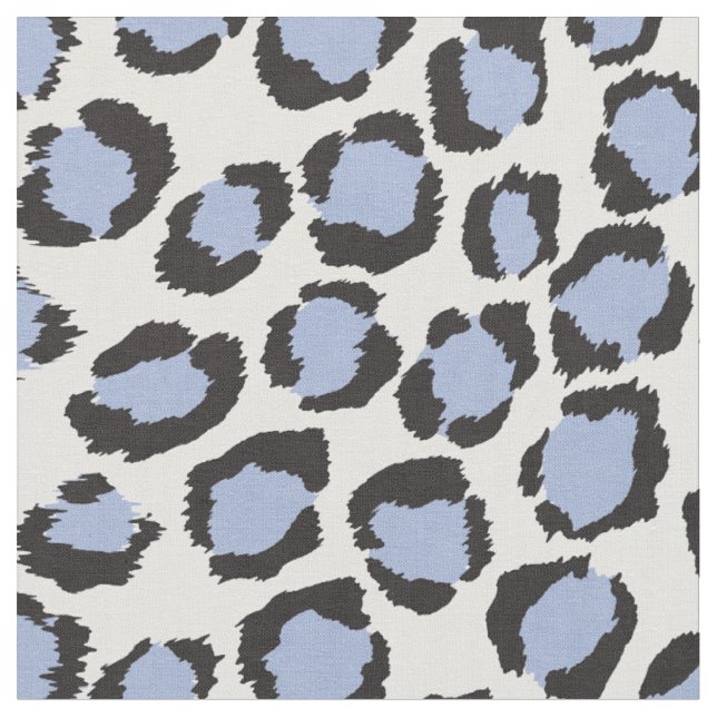Chic fett hellblau-cheetah-Druckmuster Stoff (Nahaufnahme)