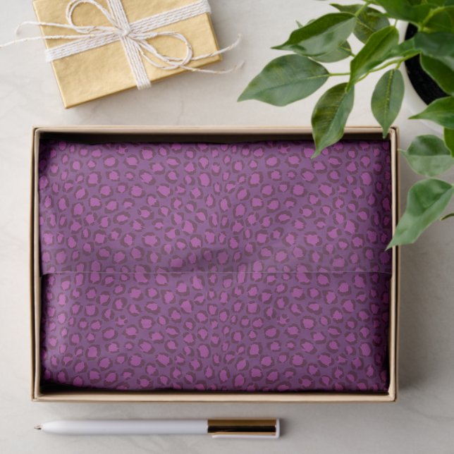 Chic fett lila Muster Seidenpapier (Geschenk)