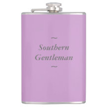 CHIC FLASK_ " südlicher Herr" GRAU AUF ORCHIDEE