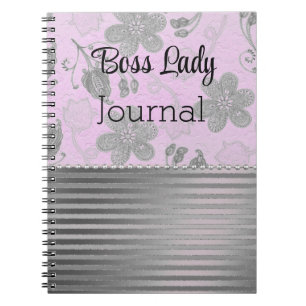 Chic Floral Boss Lady Notizblock