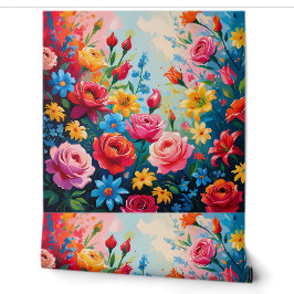 Chic Floral Garden Dream Peel and Stick Tapete