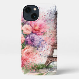 Chic floral Paris, Eiffelturm iPhone Case iPhone Hülle