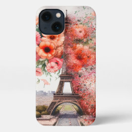 Chic floral Paris, Eiffelturm iPhone Case iPhone Hülle