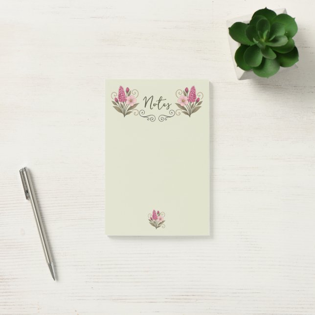 Chic Floral Post-it Notes for everyday use (Bureau)