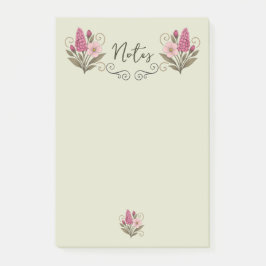Chic Floral Post-it Notes for everyday use