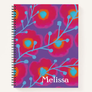 Chic Floral Watercolor Notizbuch